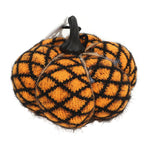 Fabric Decorative Pumpkin Exquisite Soft Polyester Wool Pumpkin for Thanksgiving Halloween Party Yellow