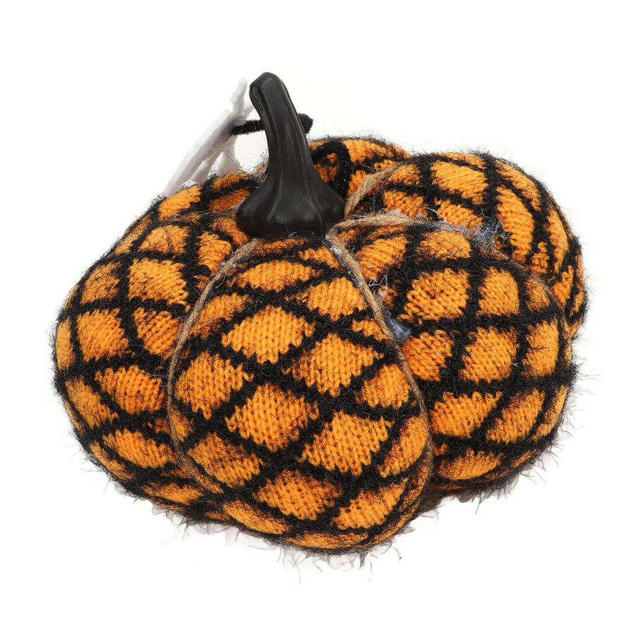 Fabric Decorative Pumpkin Exquisite Soft Polyester Wool Pumpkin for Thanksgiving Halloween Party Yellow