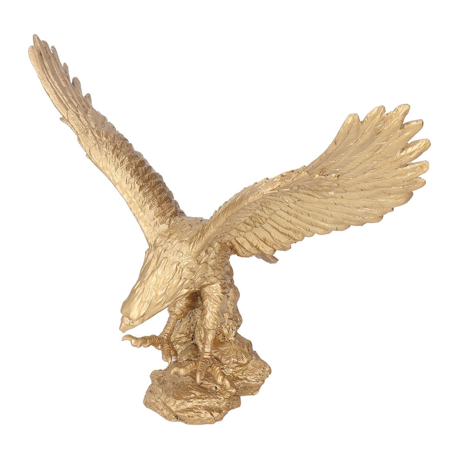 Majestic Eagle Statue Eagle Sculpture Tall Eagle On Rocks Statue Resin Ornament for TV Cabinet Wine Cabinet Office Decor Large
