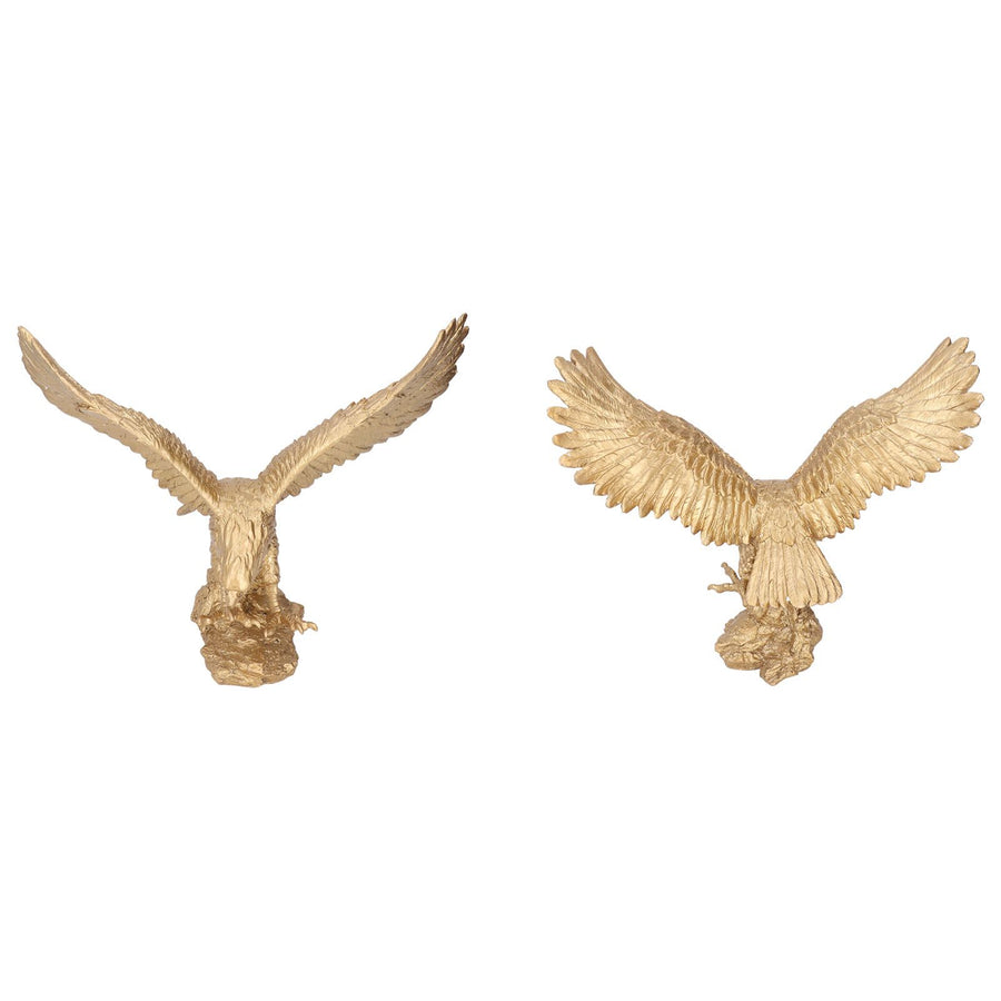 Majestic Eagle Statue Eagle Sculpture Tall Eagle On Rocks Statue Resin Ornament for TV Cabinet Wine Cabinet Office Decor Large