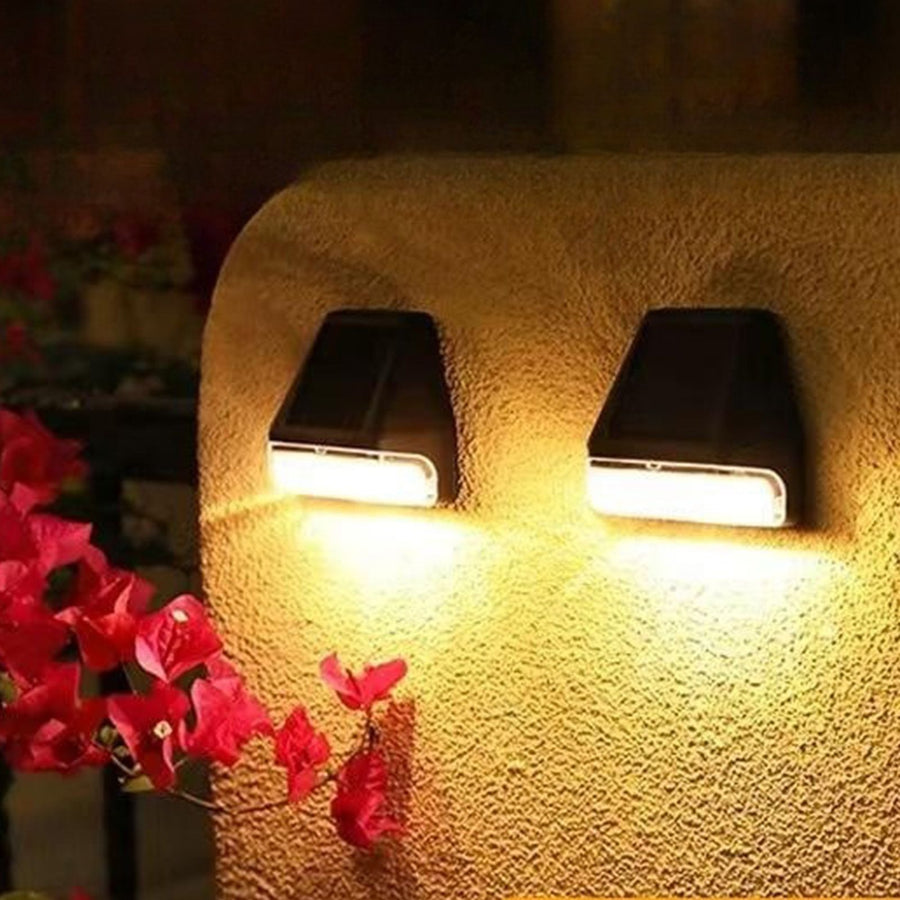 Solar Fence Lights European Style High Brightness Lighting Solar Wall Lamp Stair Lights Outdoor for Gardens