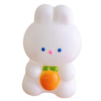 Creative Cute Bunny Money Bank Ornament Cute Carrot Bunny Money Bank Vinyl Ornament