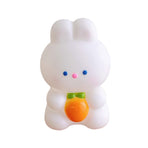 Creative Cute Bunny Money Bank Ornament Cute Carrot Bunny Money Bank Vinyl Ornament