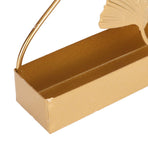 Coil Incense Holder Double Ginkgo Leaf Design Incense Hangable Bracket with Tray for Indoor and Outdoor Use