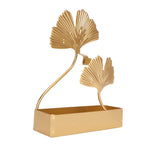 Coil Incense Holder Double Ginkgo Leaf Design Incense Hangable Bracket with Tray for Indoor and Outdoor Use