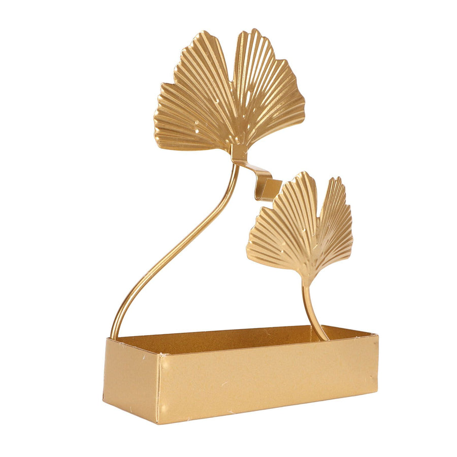 Coil Incense Holder Double Ginkgo Leaf Design Incense Hangable Bracket with Tray for Indoor and Outdoor Use