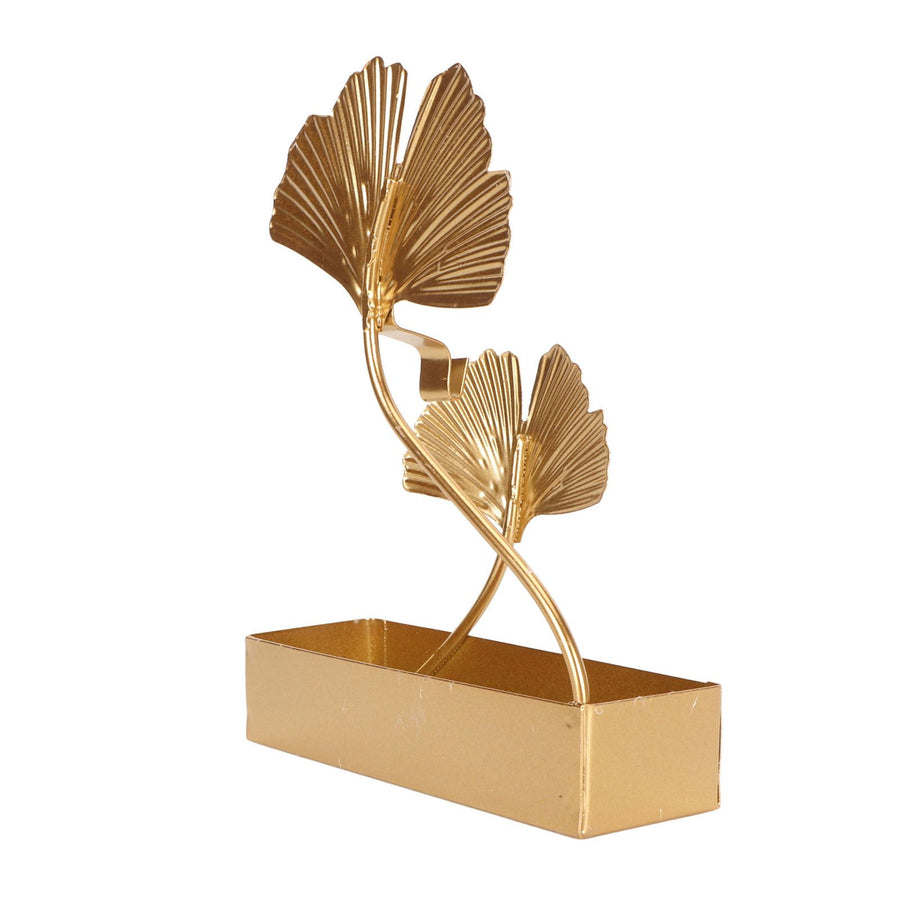 Coil Incense Holder Double Ginkgo Leaf Design Incense Hangable Bracket with Tray for Indoor and Outdoor Use