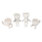 Cute Succulent Pot Small Decorative Vivid Funny Plant Pot for Home Balcony Garden Office 4pcs
