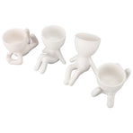 Cute Succulent Pot Small Decorative Vivid Funny Plant Pot for Home Balcony Garden Office 4pcs