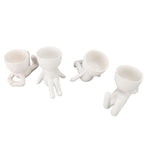 Cute Succulent Pot Small Decorative Vivid Funny Plant Pot for Home Balcony Garden Office 4pcs