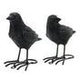 1 Pair Simulation Crow Ornament Innovative Festival Home Garden Animal Decoration Statue Resin Crafts