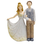Couple Sculptures Resin Decorative European Style Faceless Romantic Wedding Couple Figurine for Home Table Decoration Gift