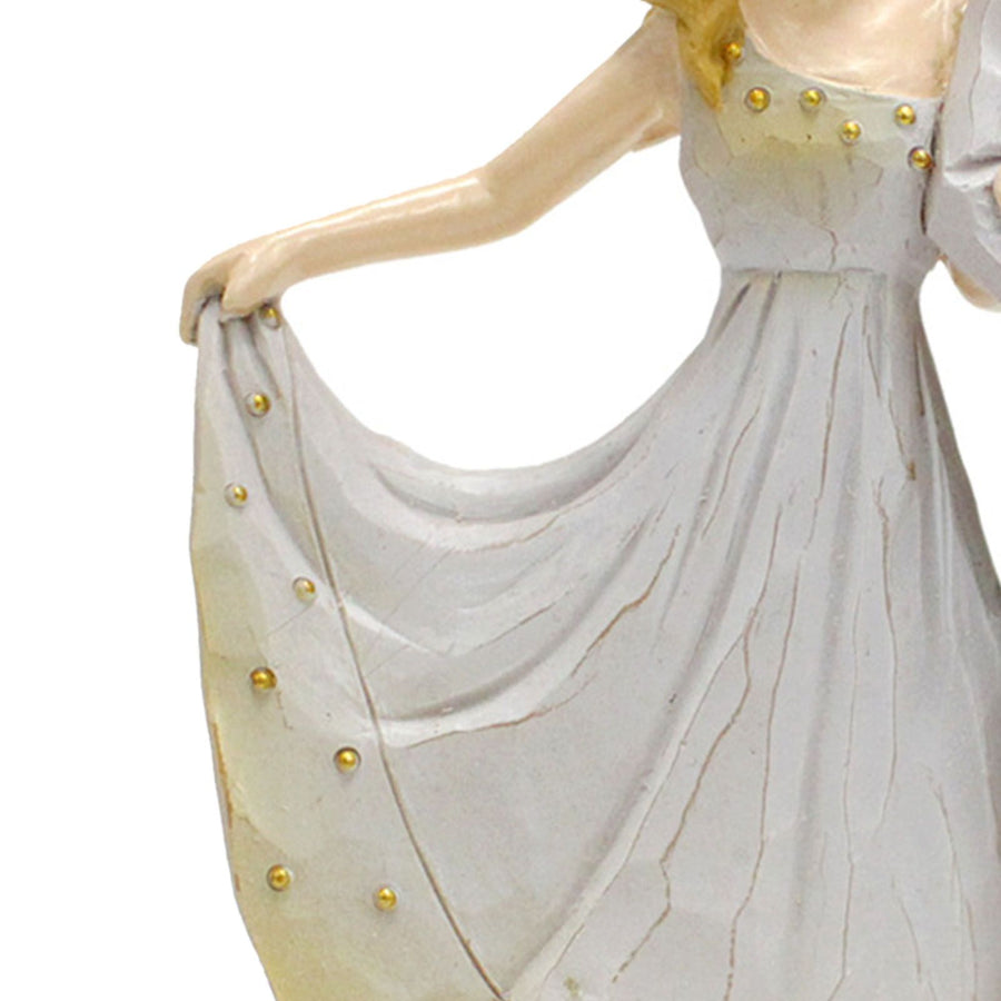 Couple Sculptures Resin Decorative European Style Faceless Romantic Wedding Couple Figurine for Home Table Decoration Gift