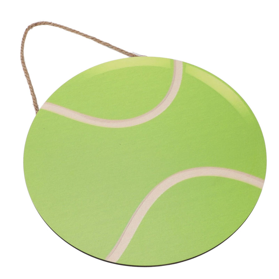30cm Round Wooden Wall Decor Ball Pattern Hanging Wall Art for Home Exercise Room Office JM00877