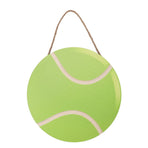 30cm Round Wooden Wall Decor Ball Pattern Hanging Wall Art for Home Exercise Room Office JM00877