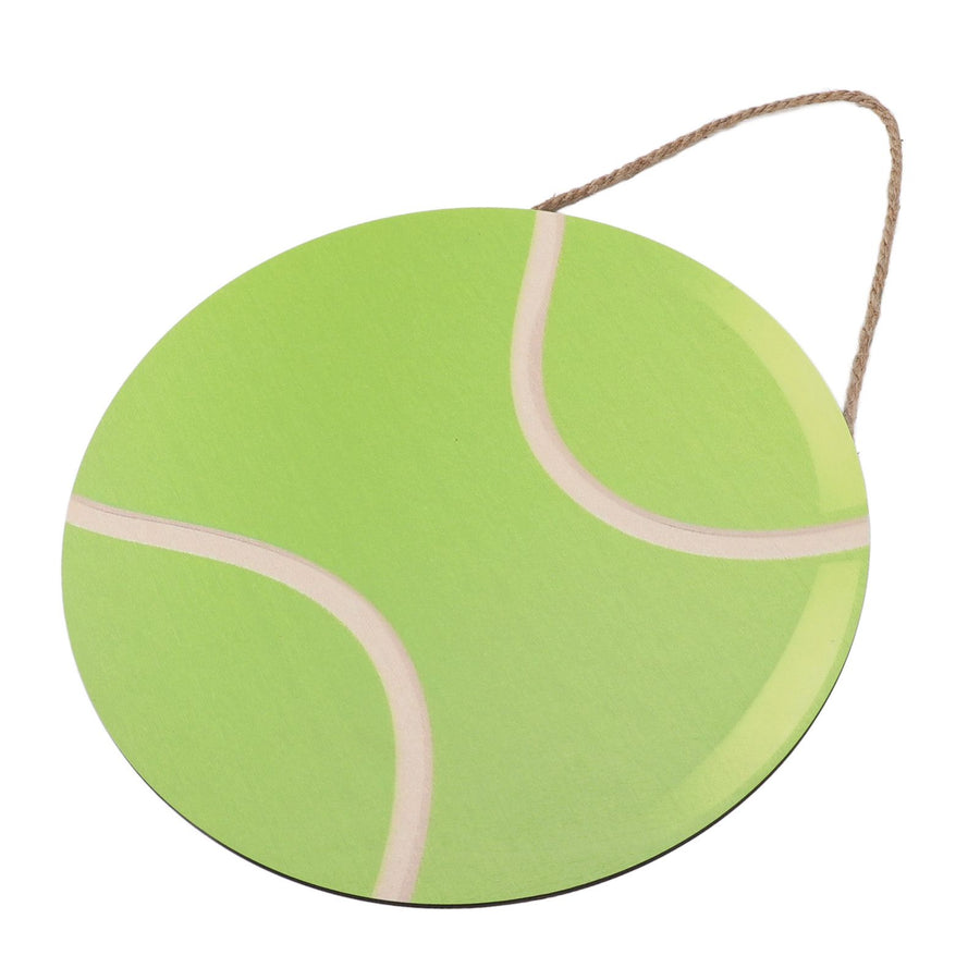 30cm Round Wooden Wall Decor Ball Pattern Hanging Wall Art for Home Exercise Room Office JM00877