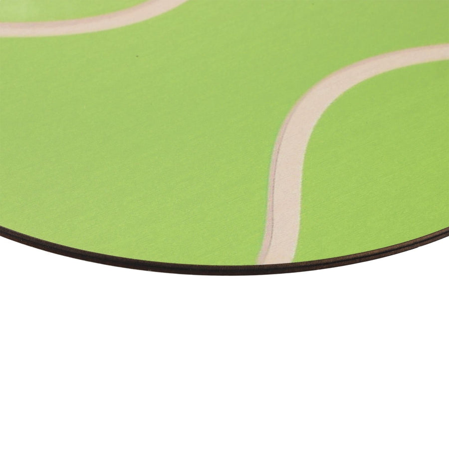 30cm Round Wooden Wall Decor Ball Pattern Hanging Wall Art for Home Exercise Room Office JM00877