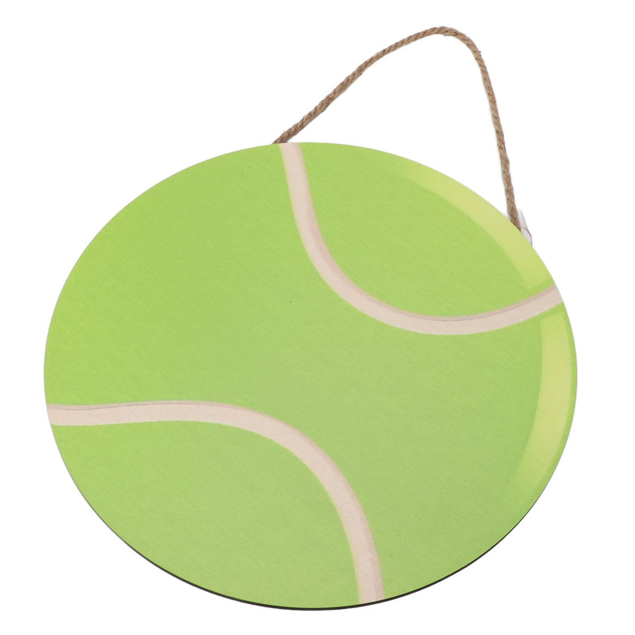 30cm Round Wooden Wall Decor Ball Pattern Hanging Wall Art for Home Exercise Room Office JM00877