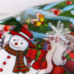 Xmas Candy Bag Plastic Snowflake Pattern Xmas Treat Bag for Cookie Present Packing