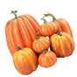 7pcs Simulated Pumpkin Glossy Paint Lightweight Creative Reusable Foam Pumpkin for Decoration Prop Orange
