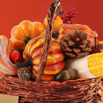 49 Pcs Fall Pumpkin Decoration Lifelike Artificial Pumpkin Pine Cones Hazelnuts Corn Red Berries Maple Leaves Models