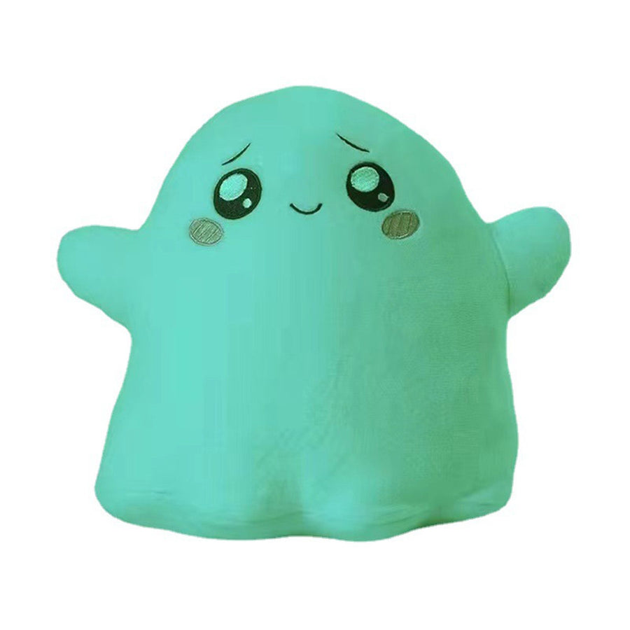 Ghost Plush Doll Glow in The Dark Cute Soft Ghost Stuffed Toy for Present Decoration