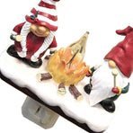 Xmas Night Light Flickering Campfire Effect Resin Plug In Night Lamp Holiday Decoration C