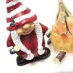 Xmas Night Light Flickering Campfire Effect Resin Plug In Night Lamp Holiday Decoration C