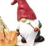 Xmas Night Light Flickering Campfire Effect Resin Plug In Night Lamp Holiday Decoration C