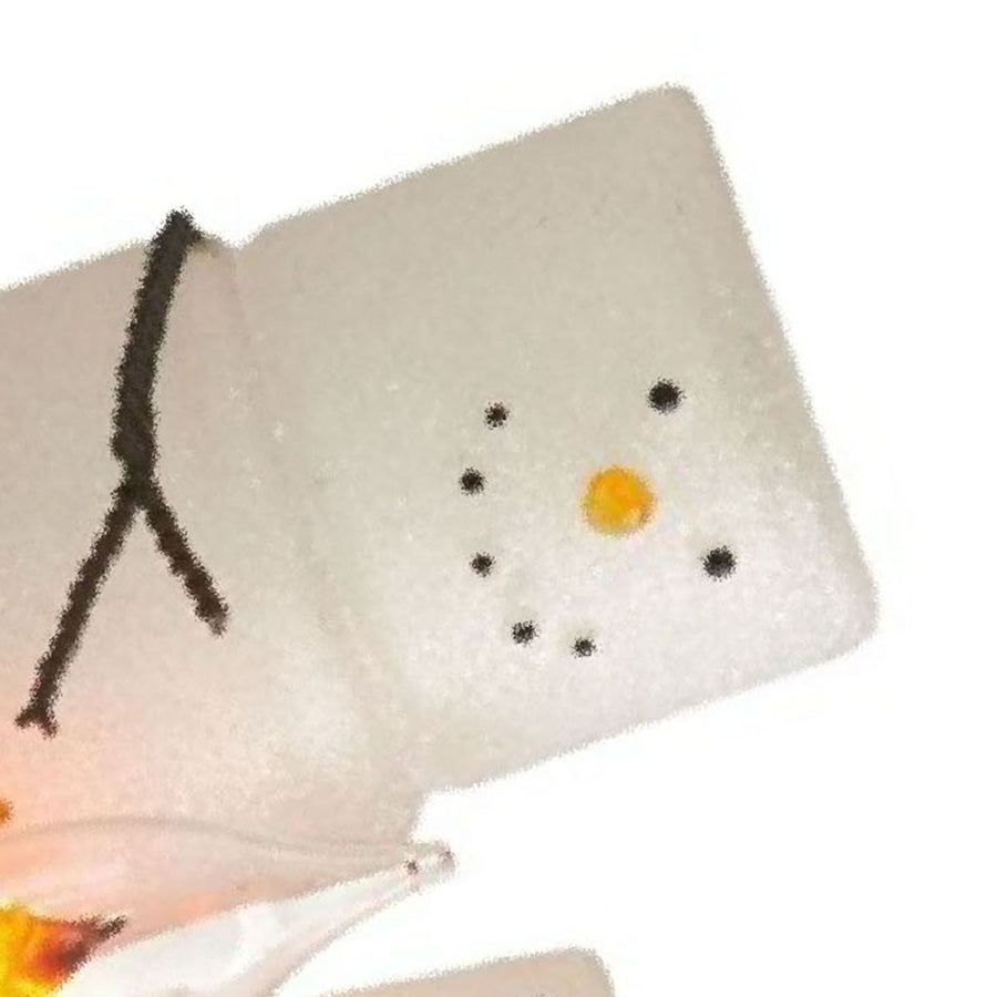 Xmas Night Light Flickering Campfire Effect Resin Plug In Night Lamp Holiday Decoration D