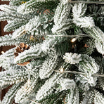 45cm Xmas Tree Snow Tree Snow Flocked Xmas Tree with Snow Cedar and Snowflakes Decorations for Office and Home