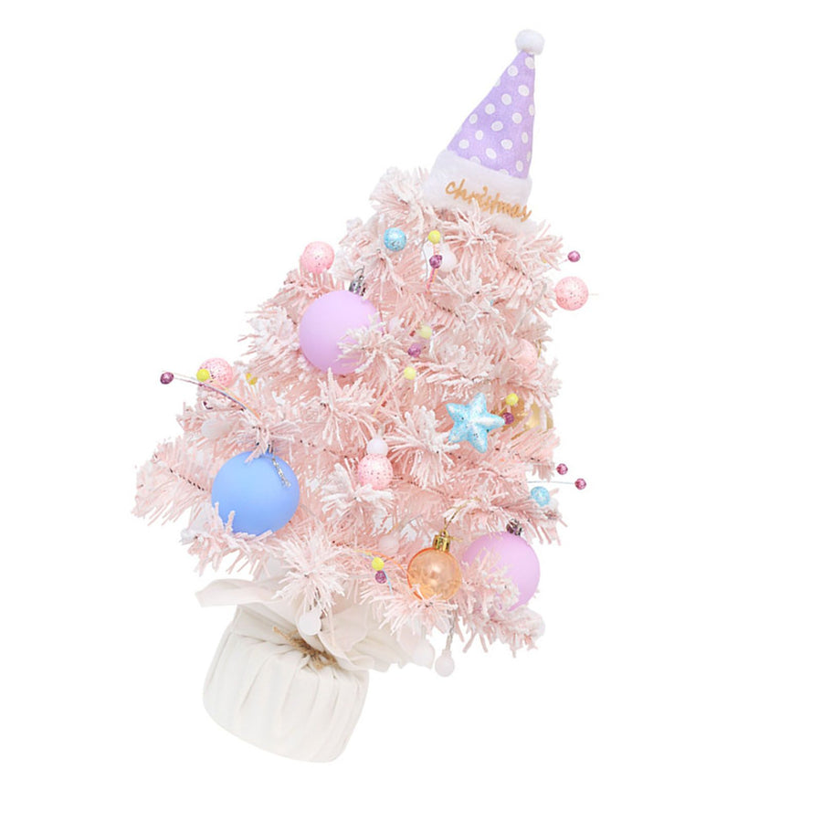 Xmas Tree Music Box Mini Desktop Rotating Decorative Ornament for Family Friends