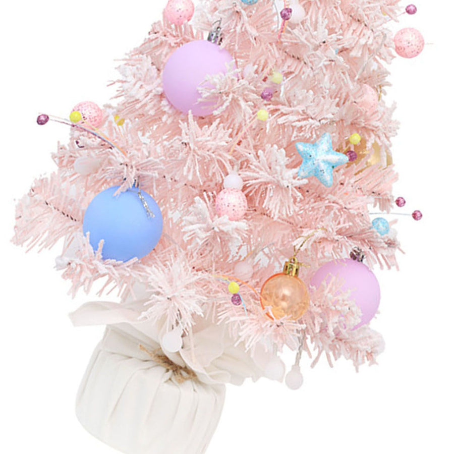 Xmas Tree Music Box Mini Desktop Rotating Decorative Ornament for Family Friends