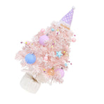 Xmas Tree Music Box Mini Desktop Rotating Decorative Ornament for Family Friends
