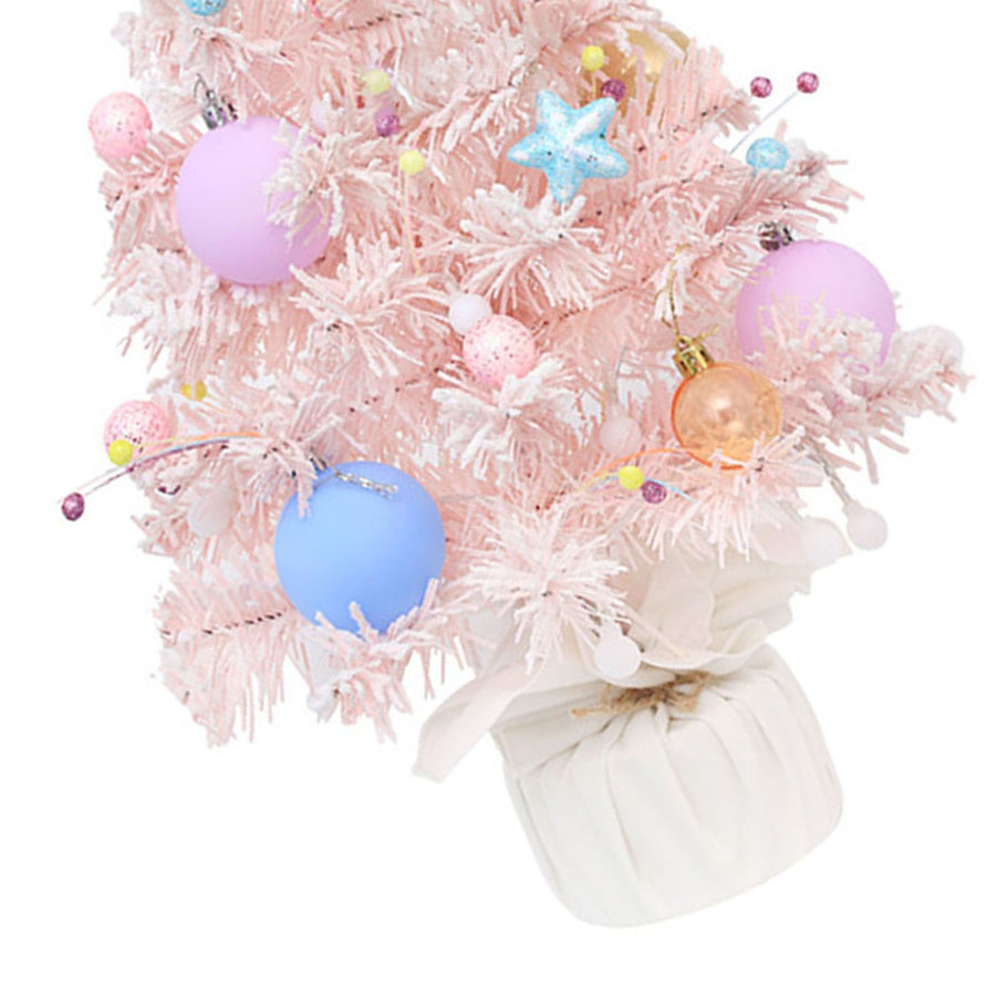 Xmas Tree Music Box Mini Desktop Rotating Decorative Ornament for Family Friends