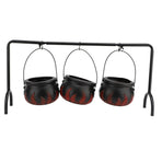 Witches Cauldron Candy Serving Bowl Decor Black Plastic Cauldron Decoration Photo Props For November Gift