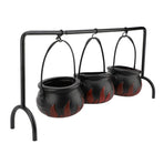 Witches Cauldron Candy Serving Bowl Decor Black Plastic Cauldron Decoration Photo Props For November Gift