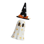 Ghost Light Decor Light Up with Witch Hat All Hallow Day Indoor Home Table Decoration White