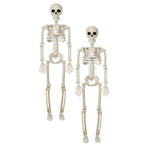 2PCS Skeleton Decorations 35.4 Inch Plastic Posable Spooky Full Body Skeleton Haunted House Prop for Outdoor Indoor Party Yard Garden Lawn Decor