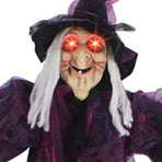 Hanging Witches Decor Voice Control Glowing Screaming Fabric Hanging Horror Toy for Festival Carnival Party