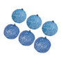 6Pcs Xmas Tree Snowball Ornaments Pendant Decor Foam Wedding Decoration Scene Props 10cm Blue