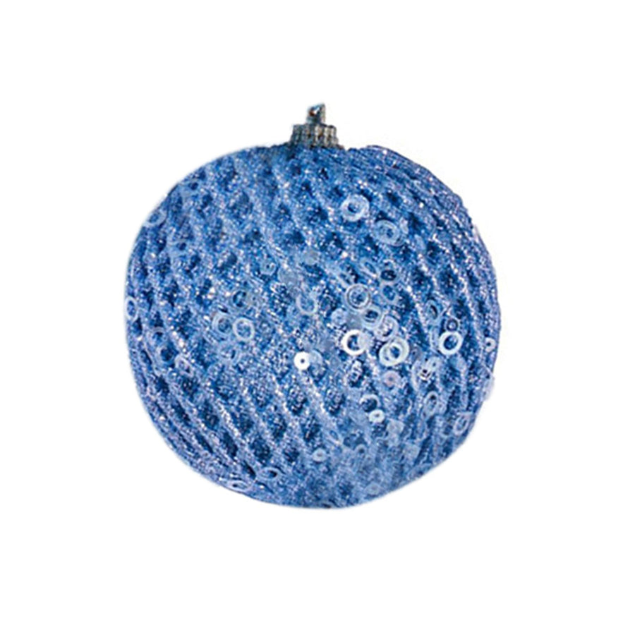 6Pcs Xmas Tree Snowball Ornaments Pendant Decor Foam Wedding Decoration Scene Props 10cm Blue