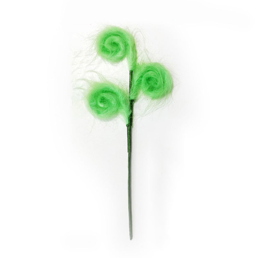 Xmas Tree Furry Picks Green Xmas Tree Topper Furry Spiral Curly Stems Ornament for Holiday Party