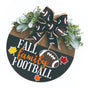 Front Door Sign Wooden Xmas Football Front Door Hanging Plaque Decor for Wall Porch