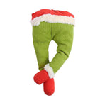 Xmas Fake Leg Stuffed Santa Leg Decoroation Xmas Decor for Homes Shopping Malls Hotels Offices
