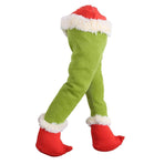 Xmas Fake Leg Stuffed Santa Leg Decoroation Xmas Decor for Homes Shopping Malls Hotels Offices