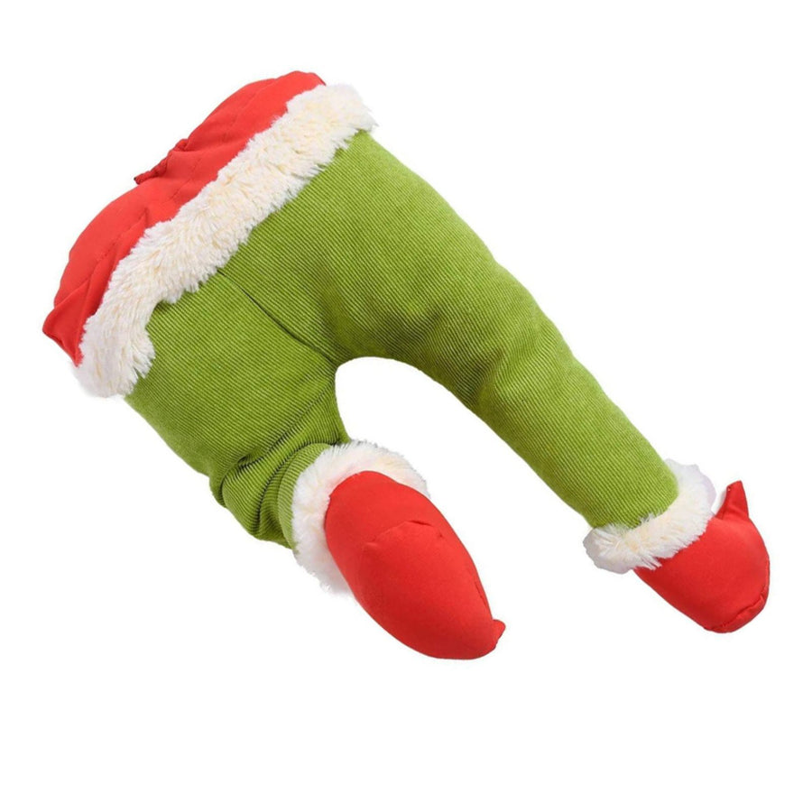 Xmas Fake Leg Stuffed Santa Leg Decoroation Xmas Decor for Homes Shopping Malls Hotels Offices