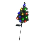 Solar Xmas Tree Stake Light Water Proof Outdoor LED Color Lighted Xmas Tree for Garden Courtyard Landscape