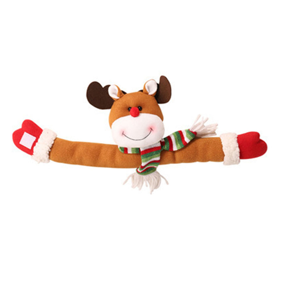 Cute Curtain Tiebacks Clip Decorative Cartoon Window Drapery Ties for Holiday Bedroom Living Room Reindeer Version