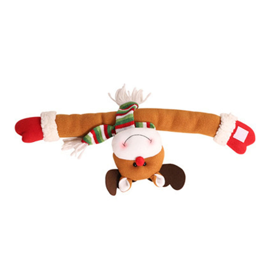 Cute Curtain Tiebacks Clip Decorative Cartoon Window Drapery Ties for Holiday Bedroom Living Room Reindeer Version